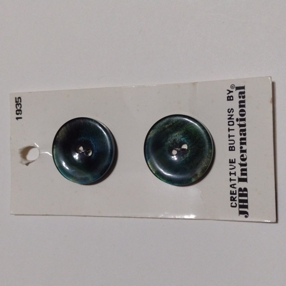 5/$15 Peacock Buttons JHB 1935